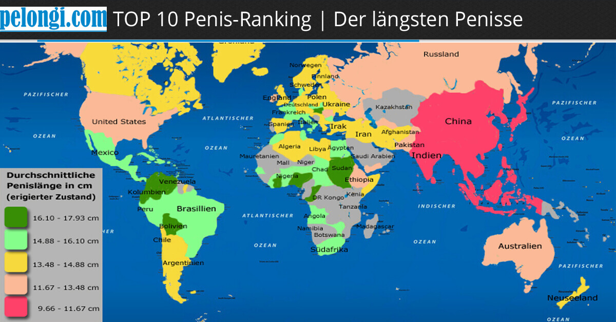 Längster Penis der Welt ▷ TOP 10 im großen Penisvergleich.