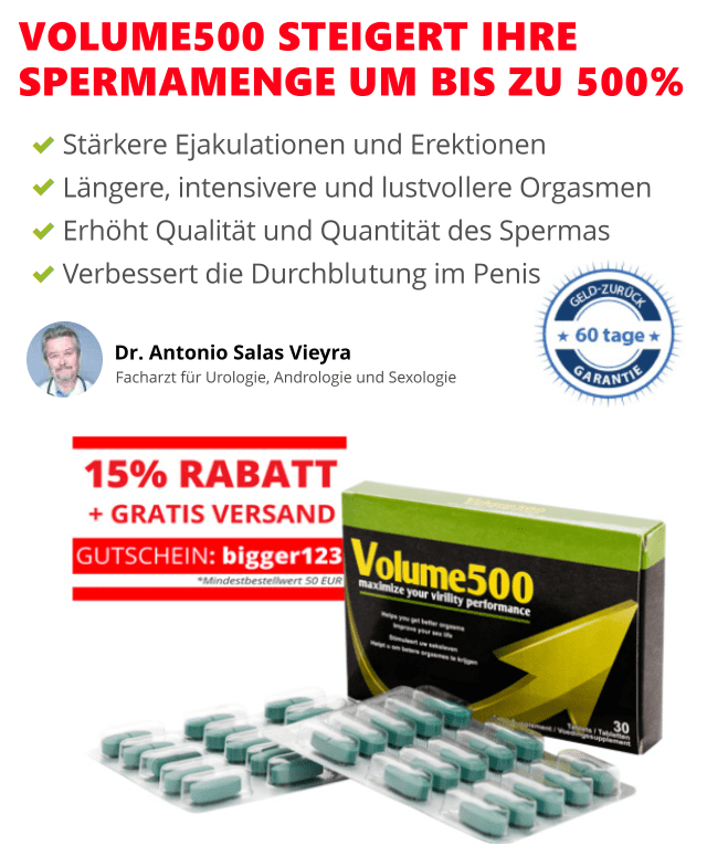 Volume 500 für mehr Sperma